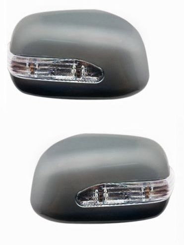 SIDE MIRROR CHROME COVER WITH INDICATOR FOR MARUTI SWIFT TYPE I (SET OF 2 PCS)