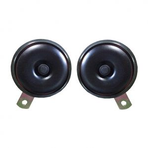 12V K90 Black Current Horn For Datsun Go Plus (Set Of 2Pcs)