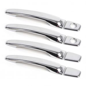 CAR CHROME OUTER HANDLE/CATCH COVERS FOR DATSUN GO (SET OF 4PCS)