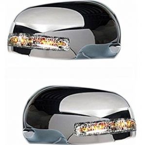 SIDE MIRROR CHROME COVER WITH INDICATOR FOR MARUTI EECO (SET OF 2 PCS)
