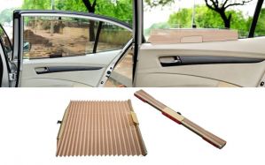CAR CURTAIN AUTOMATIC SIDE WINDOW SUN SHADE(BEIGE) FOR MARUTI SX4