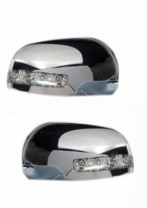 SIDE MIRROR CHROME COVER WITH INDICATOR FOR MARUTI ZEN (SET OF 2 PCS)