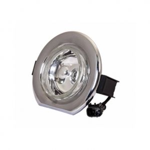 Fog Light Lamp Assembly For Mahindra Bolero Type 3 Chrome Rim Clear Glass Left/Right