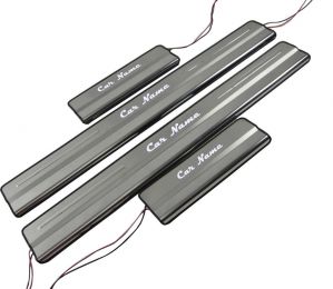 BOSS Doorstep Garnish Stainless Steel Sill Plate For HYUNDAI SANTRO XING(Set of 4pcs)